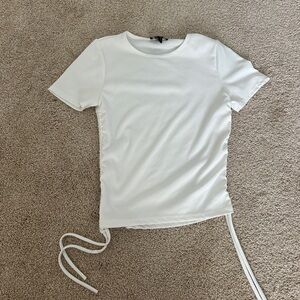 Publix white shirt with side ties